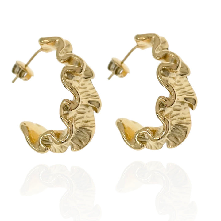 STEEL HOOP EARRINGS, EARRINGS