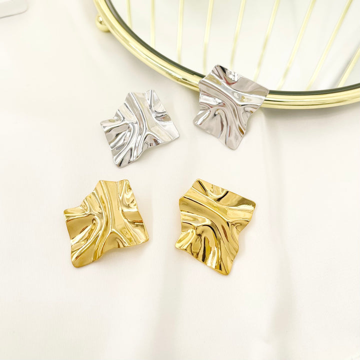 STEEL EARRINGS , EARRINGS