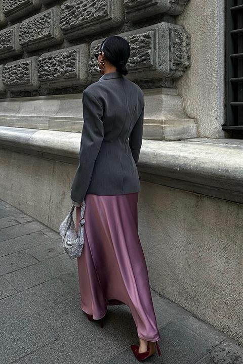 SATEN SKIRT LONG