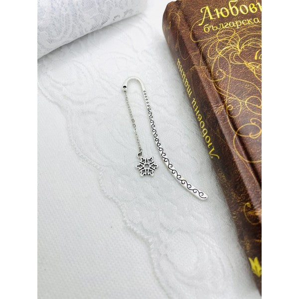 Книгоразделител Снежинка-0