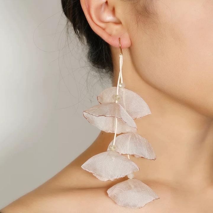 petals Flower-Fashion Steel Earrings