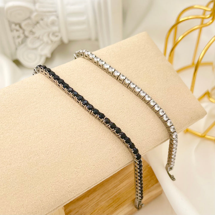 Steel Tennis Bracelet