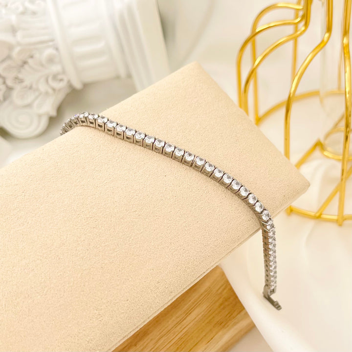 Steel Tennis Bracelet