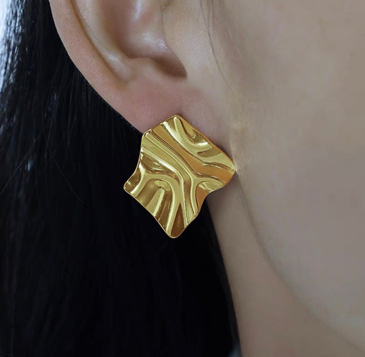 STEEL EARRINGS , EARRINGS