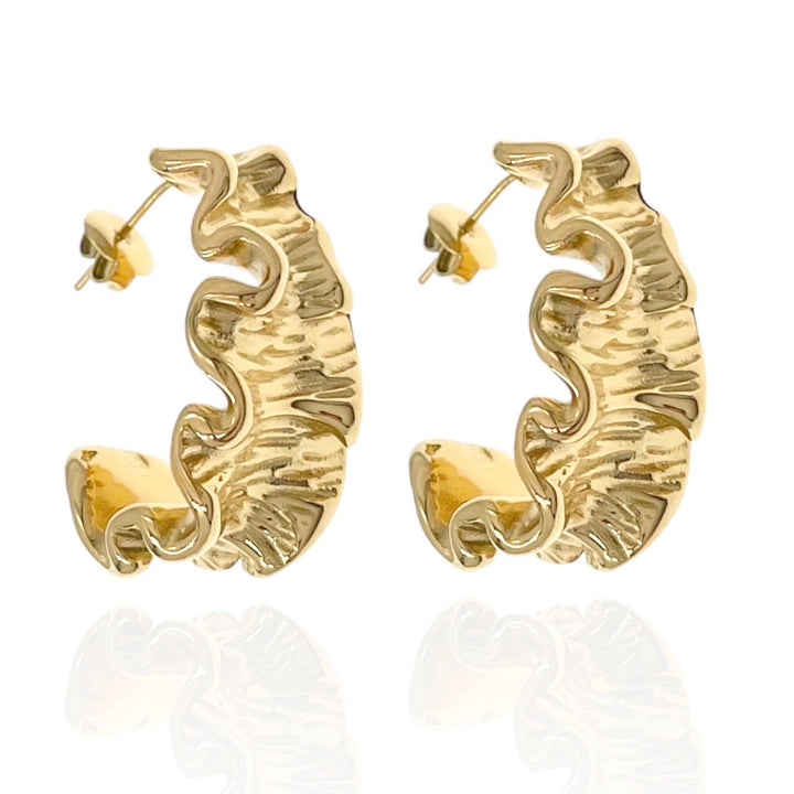 STEEL HOOP EARRINGS, EARRINGS