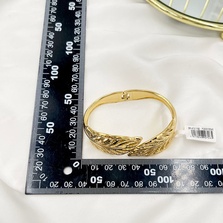 Rigid bracelet in steel Fog lie