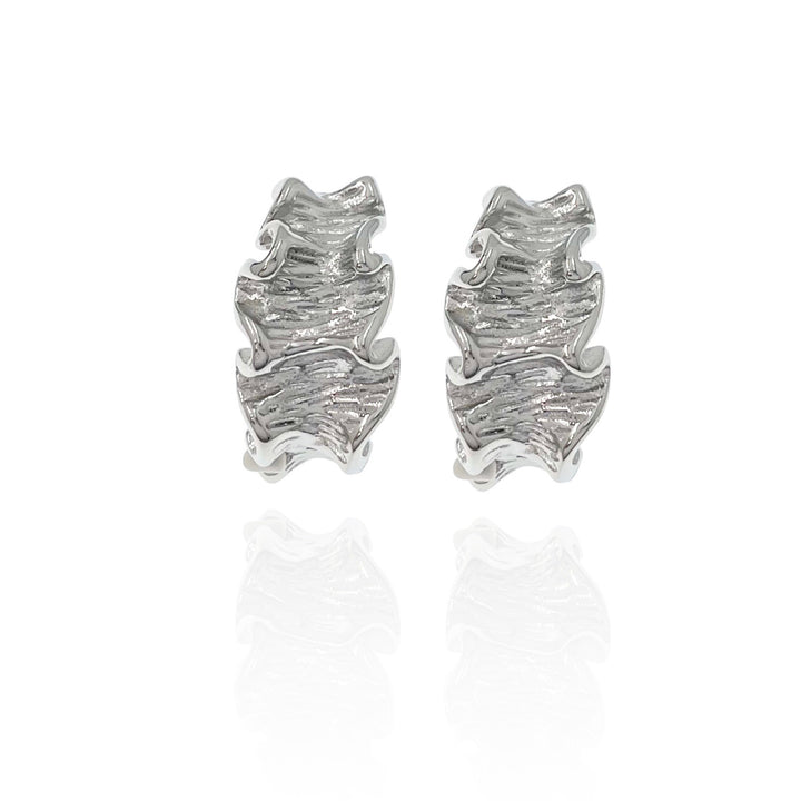 STEEL HOOP EARRINGS, EARRINGS