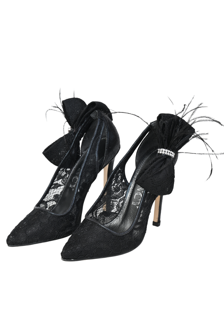 Women's formal shoes Yancy ribbon black