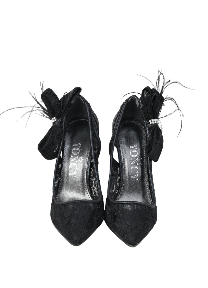 Women's formal shoes Yancy ribbon black