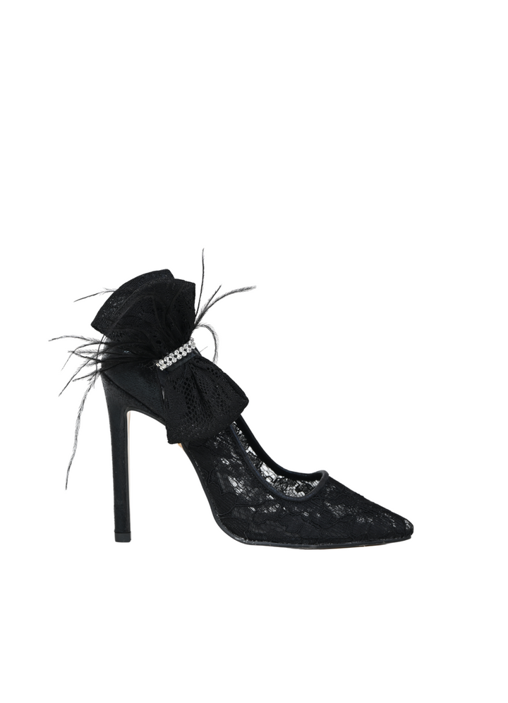 Women's formal shoes Yancy ribbon black