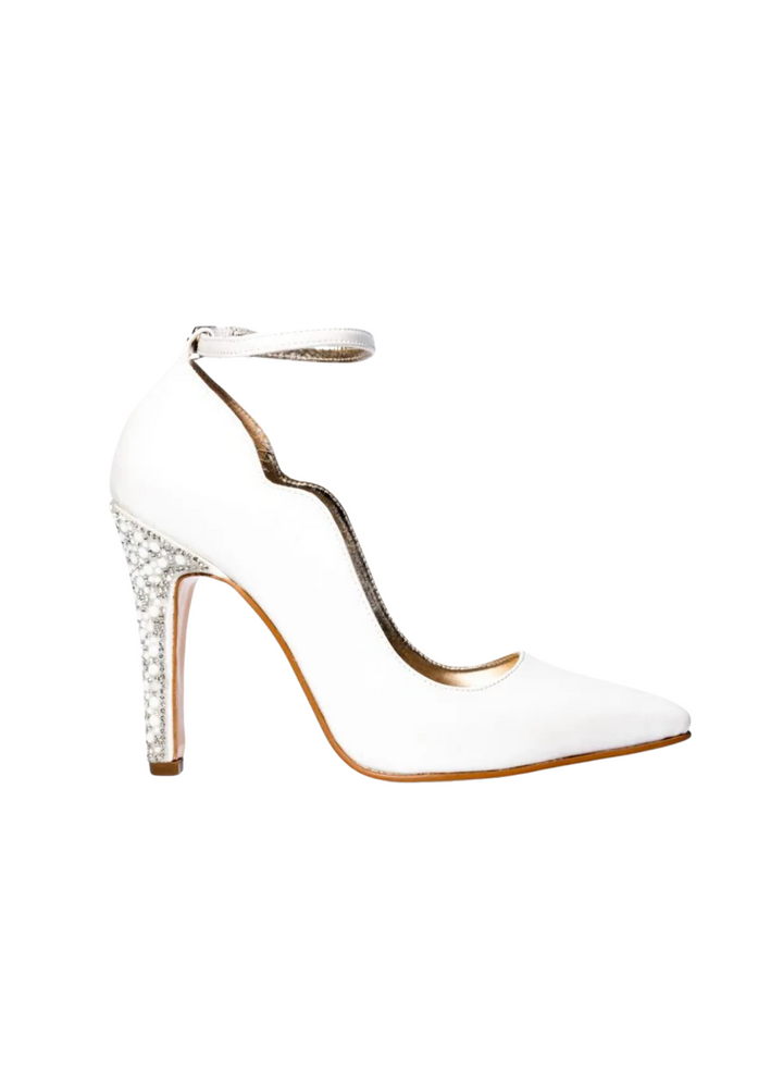 Women's Formal Shoes Yoncy White Pearl