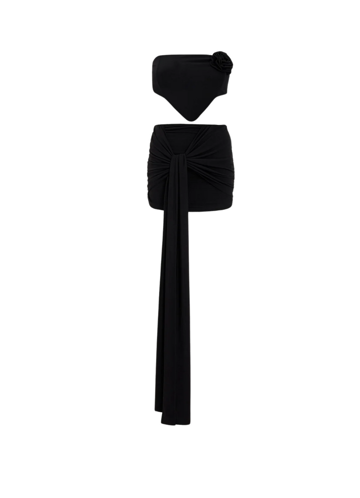 Skirted Suit - Black
