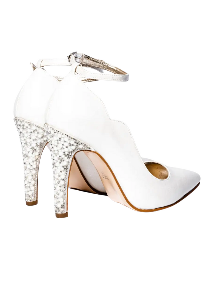 Women's Formal Shoes Yoncy White Pearl