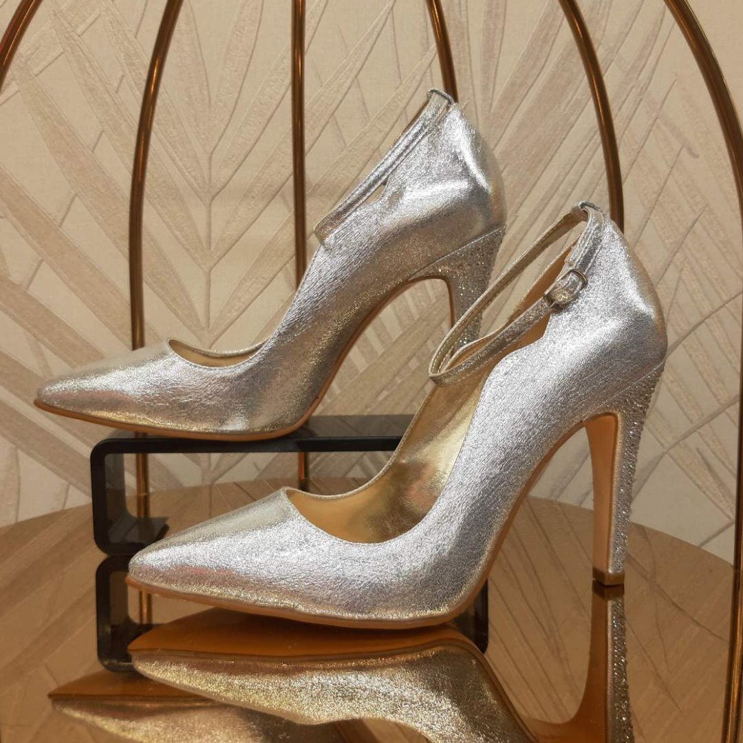Silver formal shoes on sale