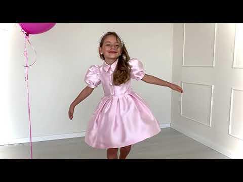 Рокля с якичка в розово-3