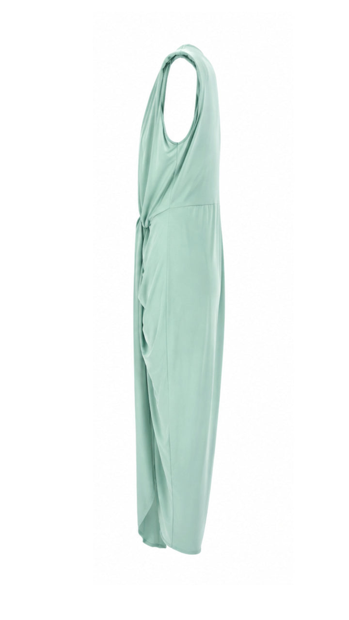 Celeste Mint Draped Maxi Dress