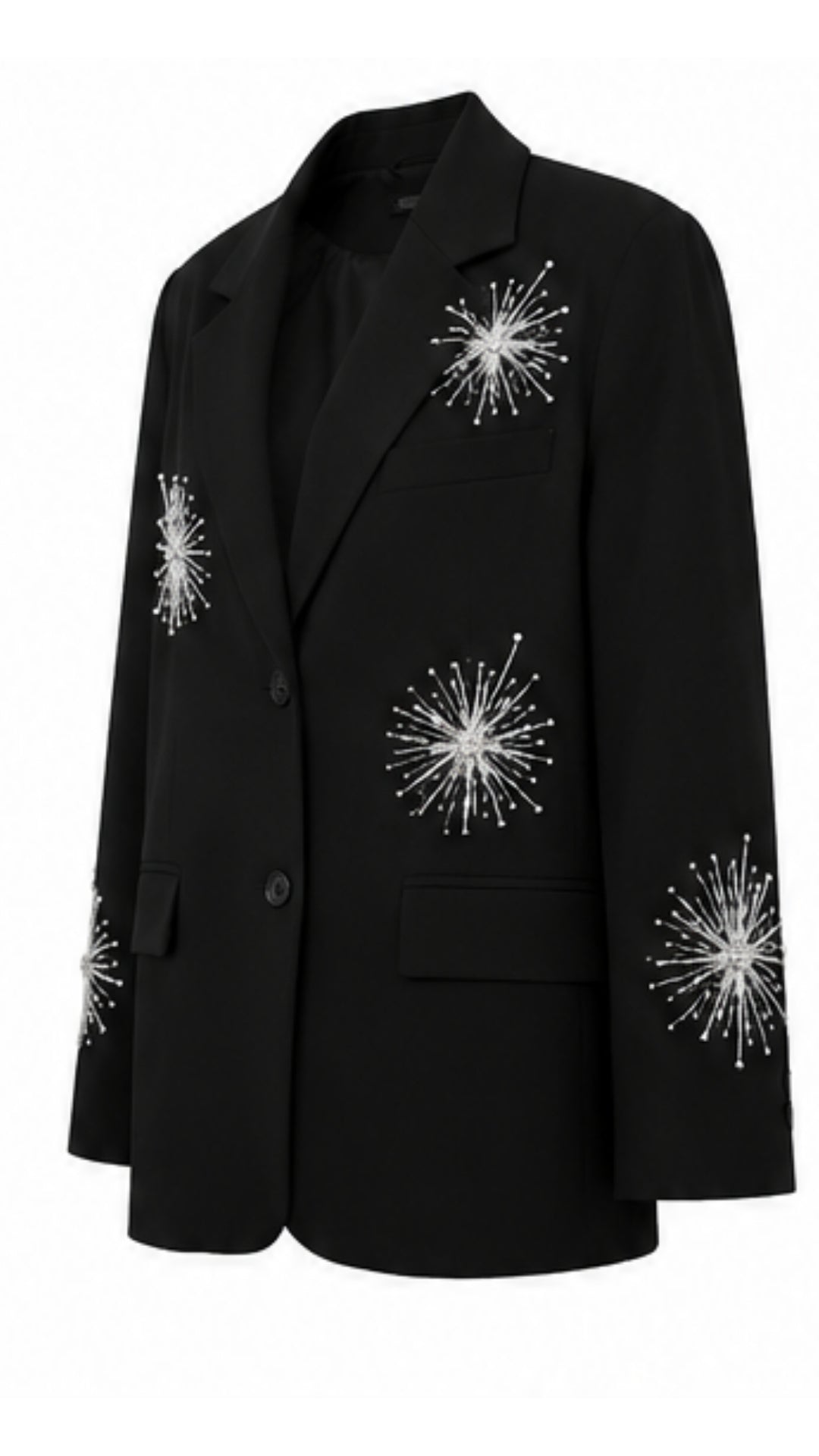 STARDUST Embellished Blazer – Black