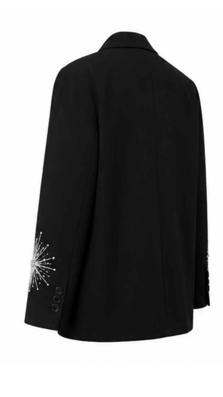STARDUST Embellished Blazer – Black