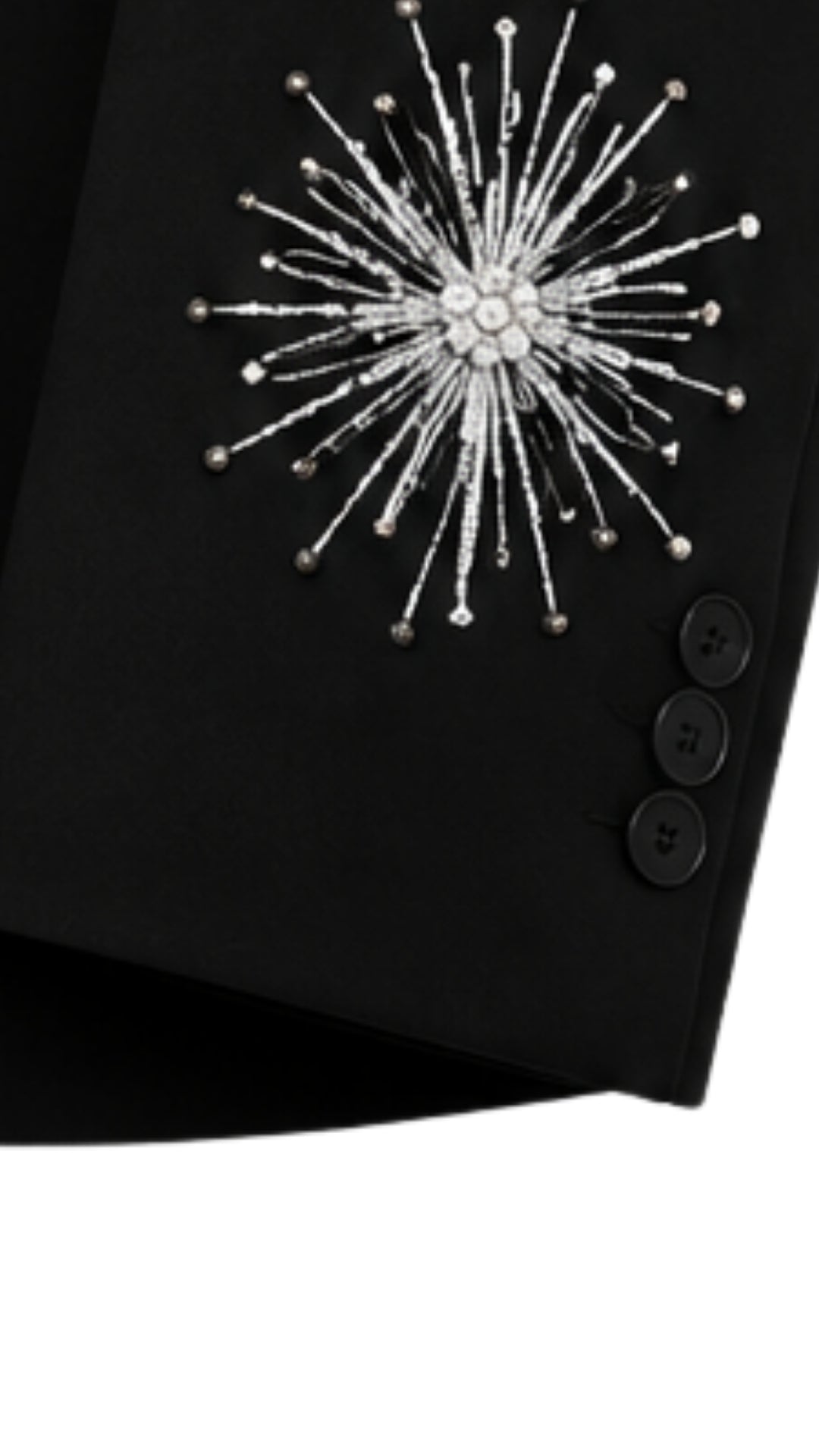 STARDUST Embellished Blazer – Black