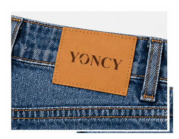 DON’T TOUCH Embroidered Denim Shorts