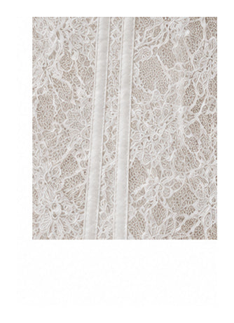 White Satin Lace Corset Top with Short Sleeves