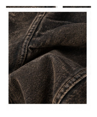 Women’s Vintage Washed Barrel-Leg Cargo Jeans