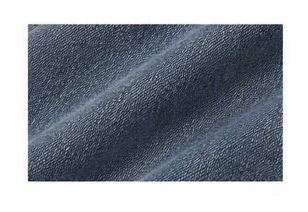 Women’s Oversized Blue Denim Hoodie with Sports Print