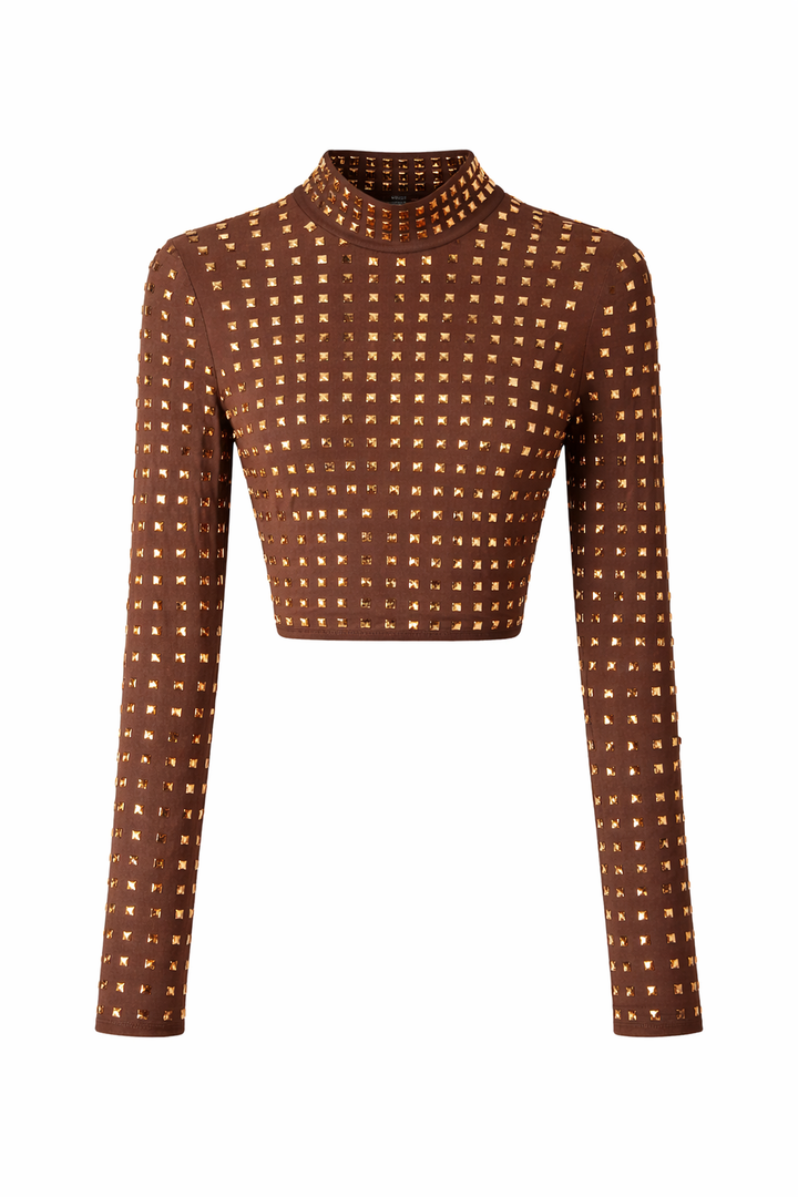 Golden Stud Crop Top