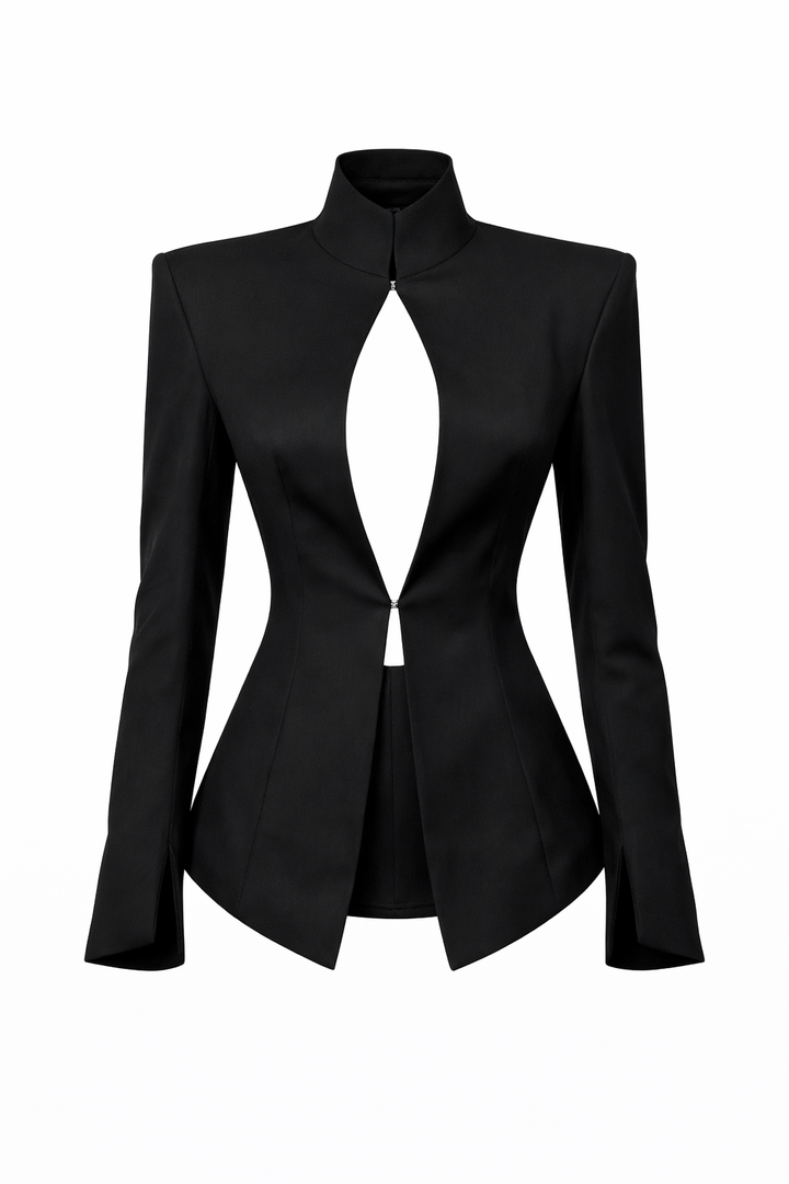 Sculpted Cut-Out Blazer