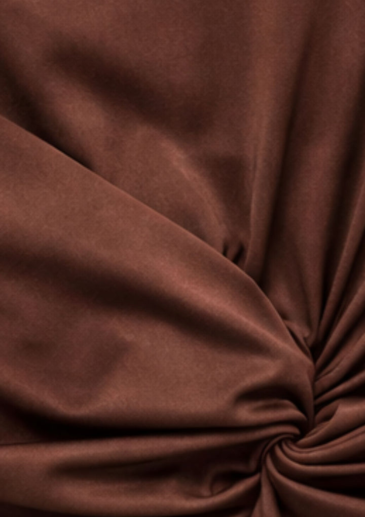 Mocha Sculpt Strapless Maxi Dress