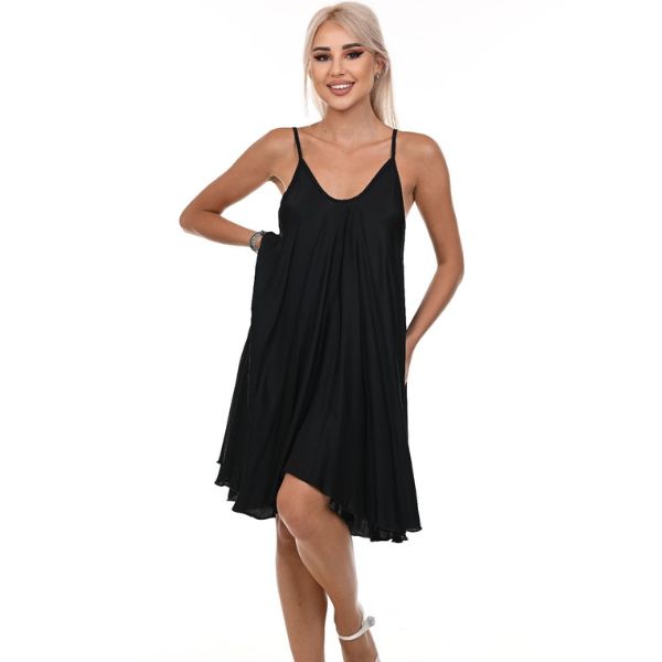 OPHELIA DRESS IN BLACK-0