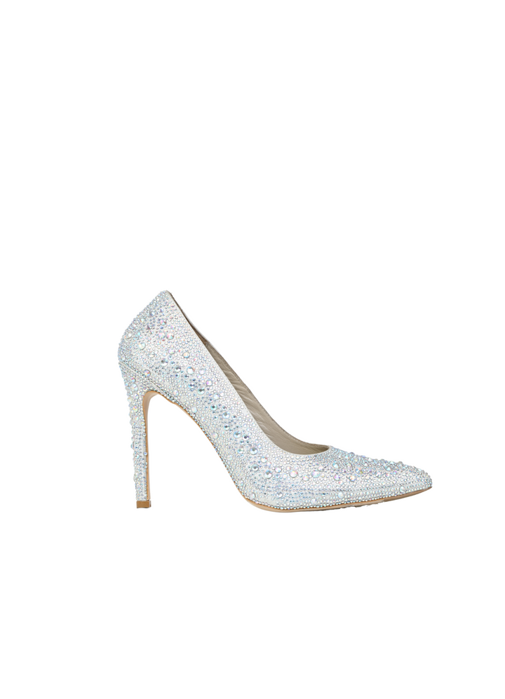 Women's formal shoes Yoncy genuine leather silver