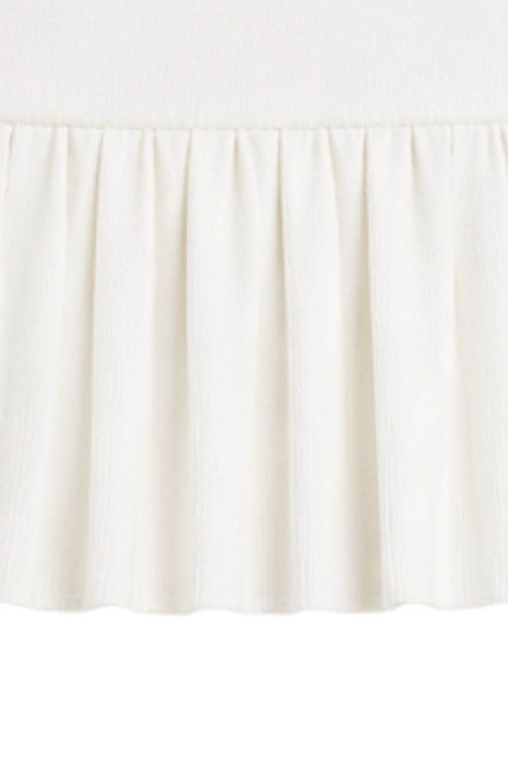 Soft Touch Polo Mini Dress IN WHITE