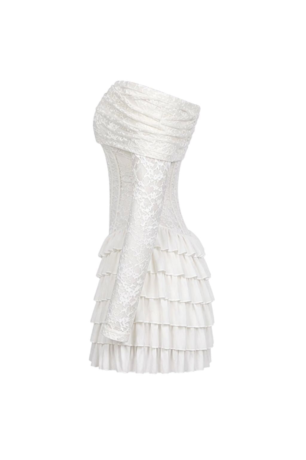 Ivory Lace Corset Mini Dress