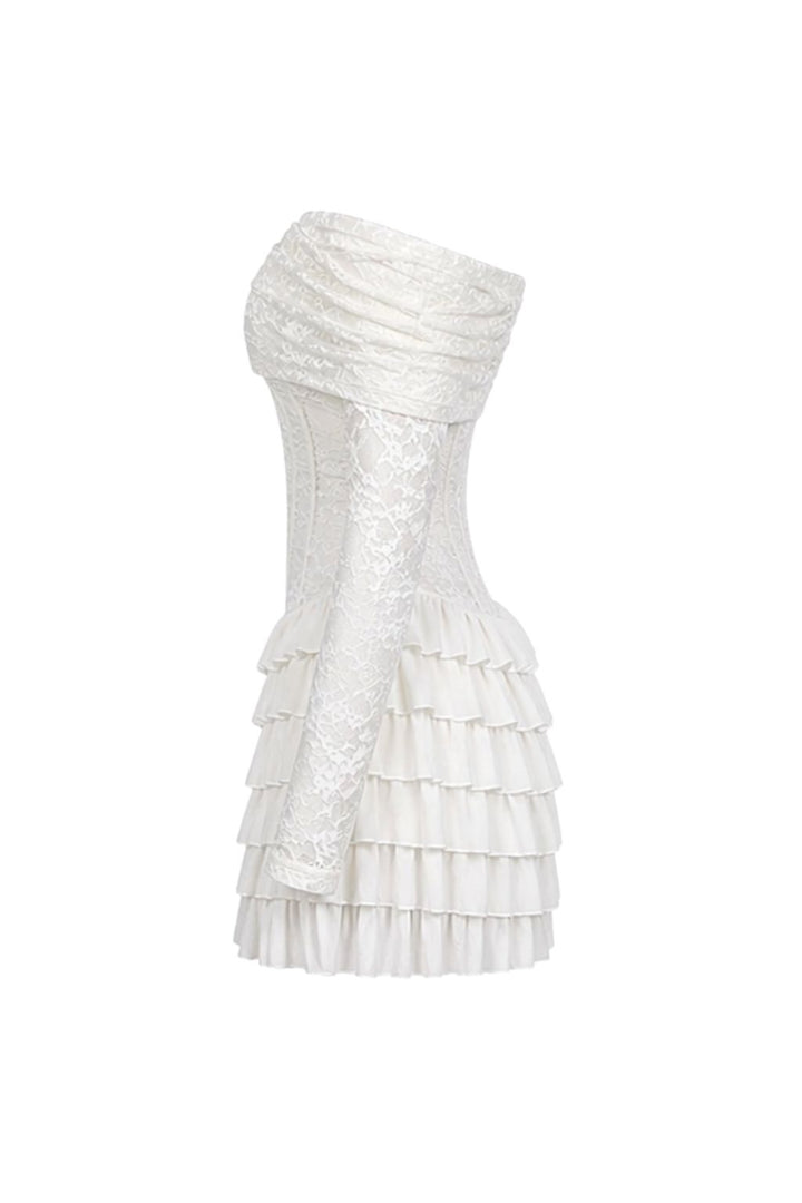 Ivory Lace Corset Mini Dress