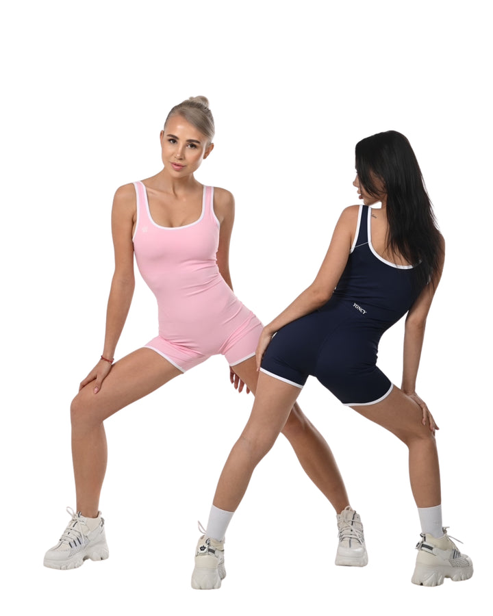 Blush Sculpt One-Piece Active Romper