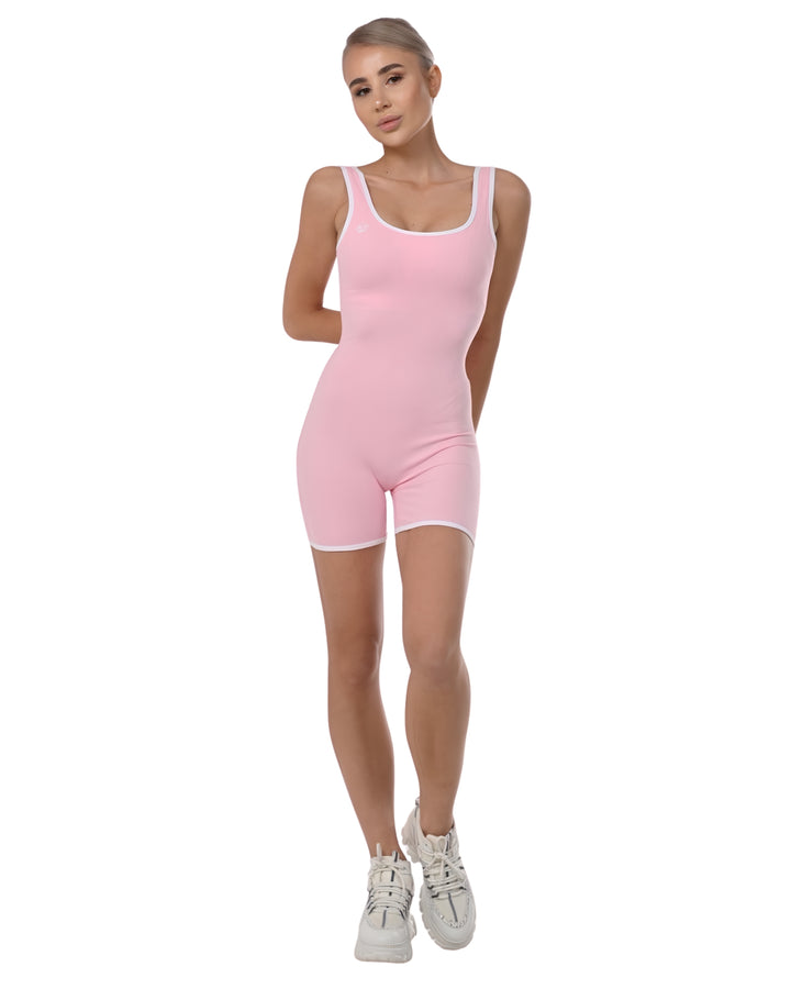 Blush Sculpt One-Piece Active Romper