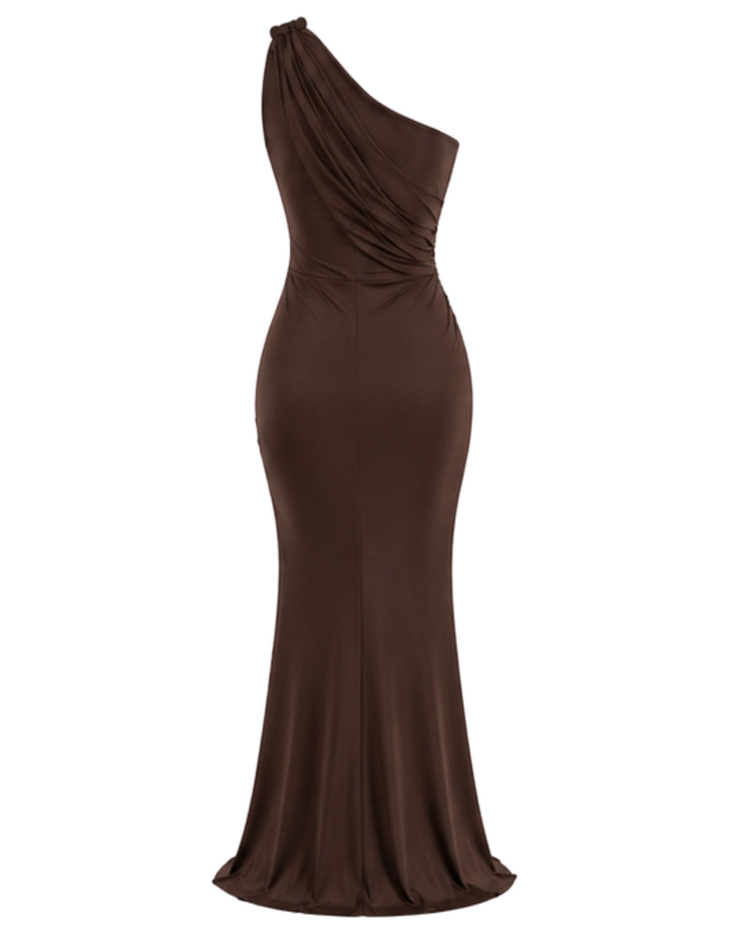 Isabella One-Shoulder in BROWN