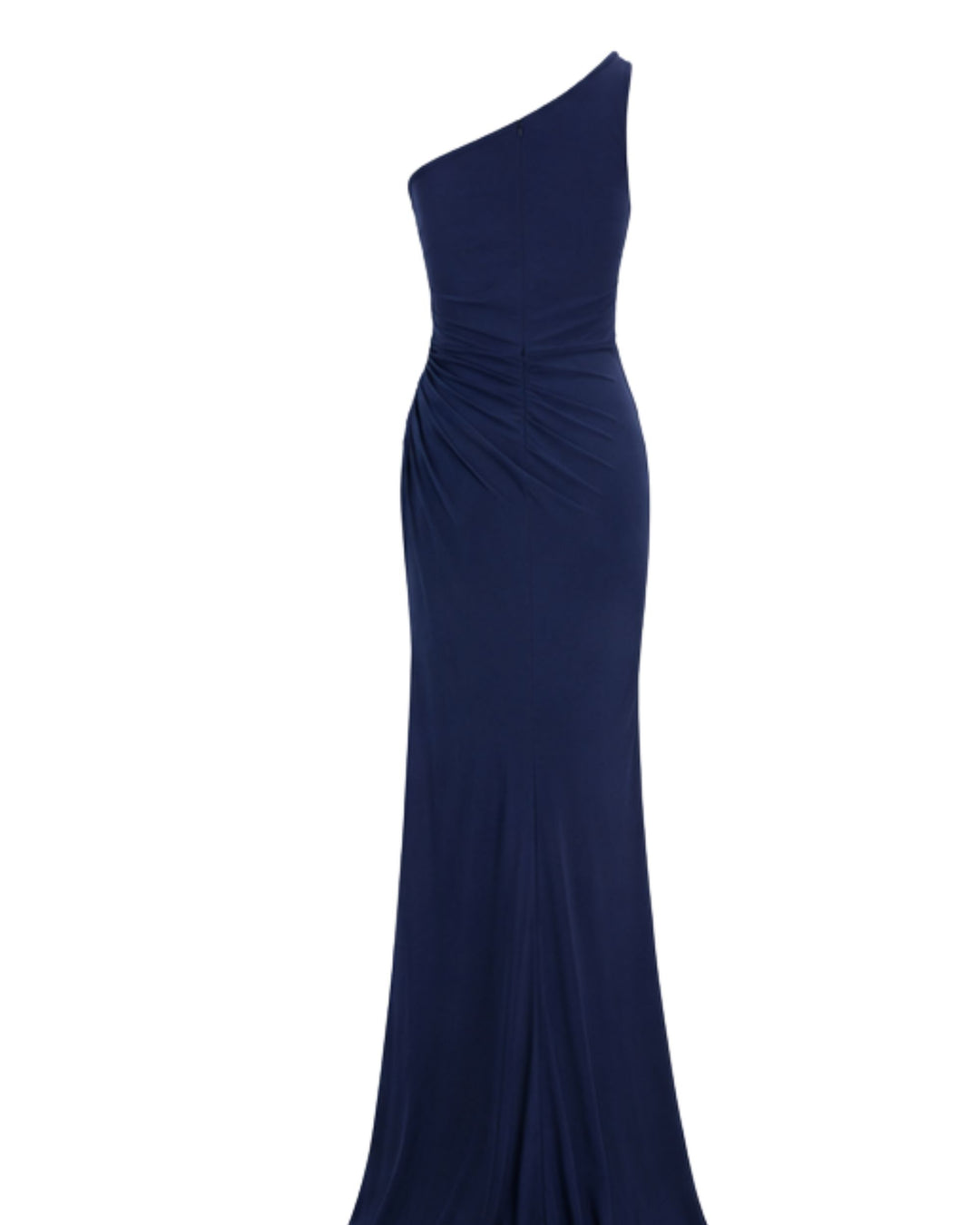 Celeste One-Shoulder Evening Gown – Navy Blue