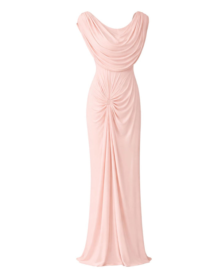 Sculpted Grace Gown