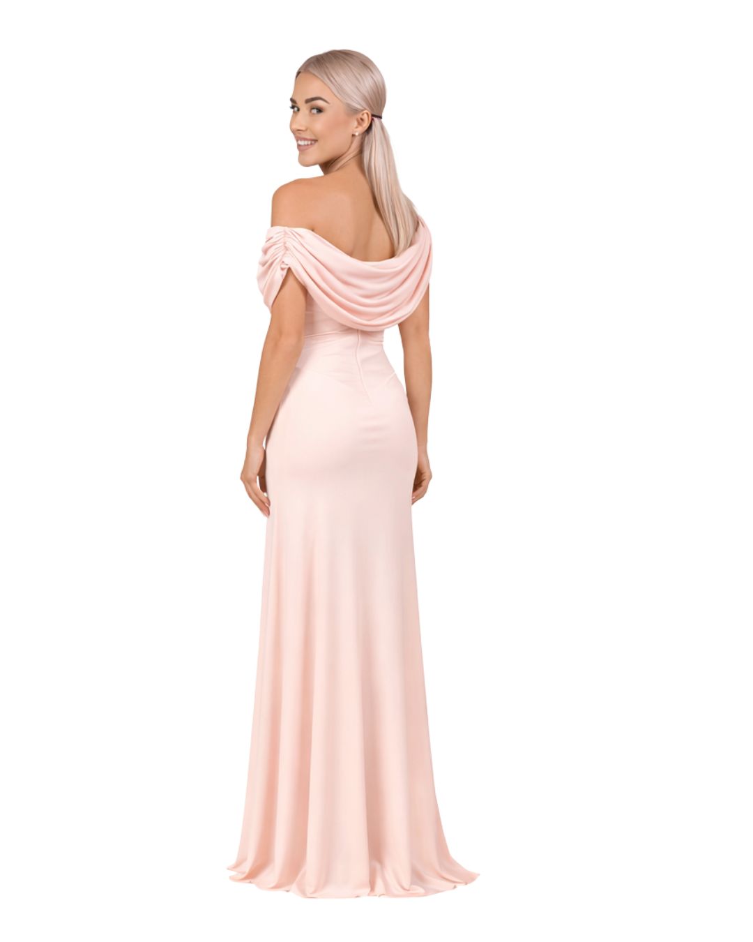 Sculpted Grace Gown