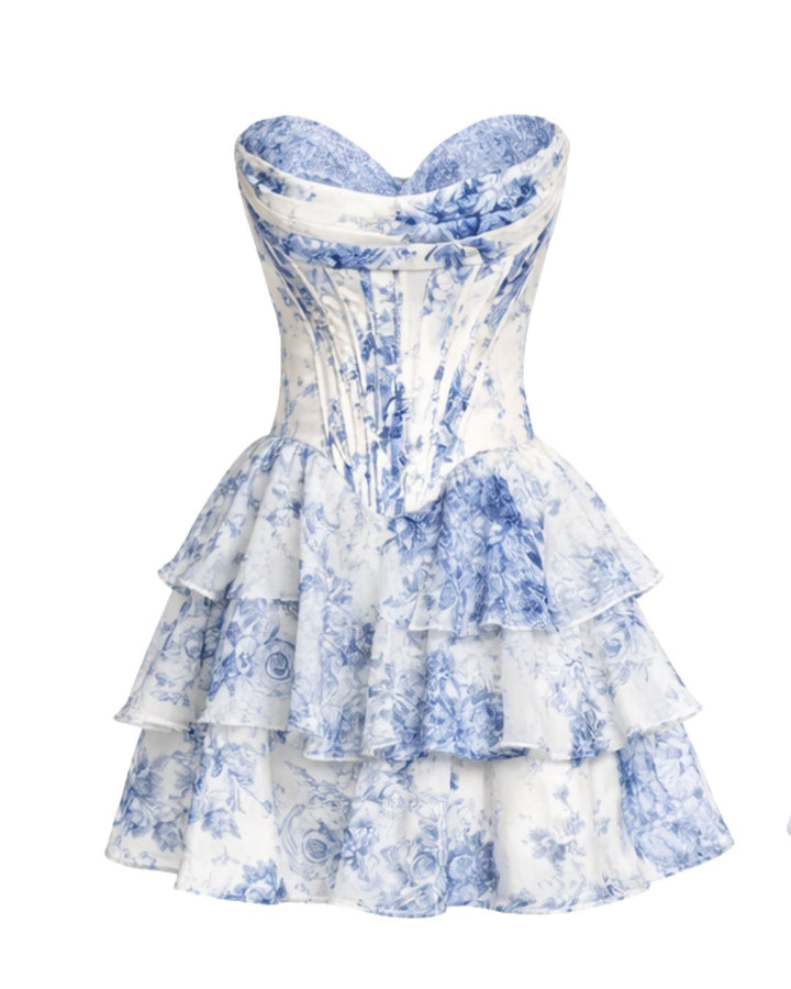 Toile de Fleur Mini Dress