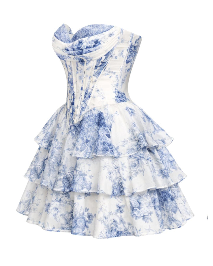Toile de Fleur Mini Dress