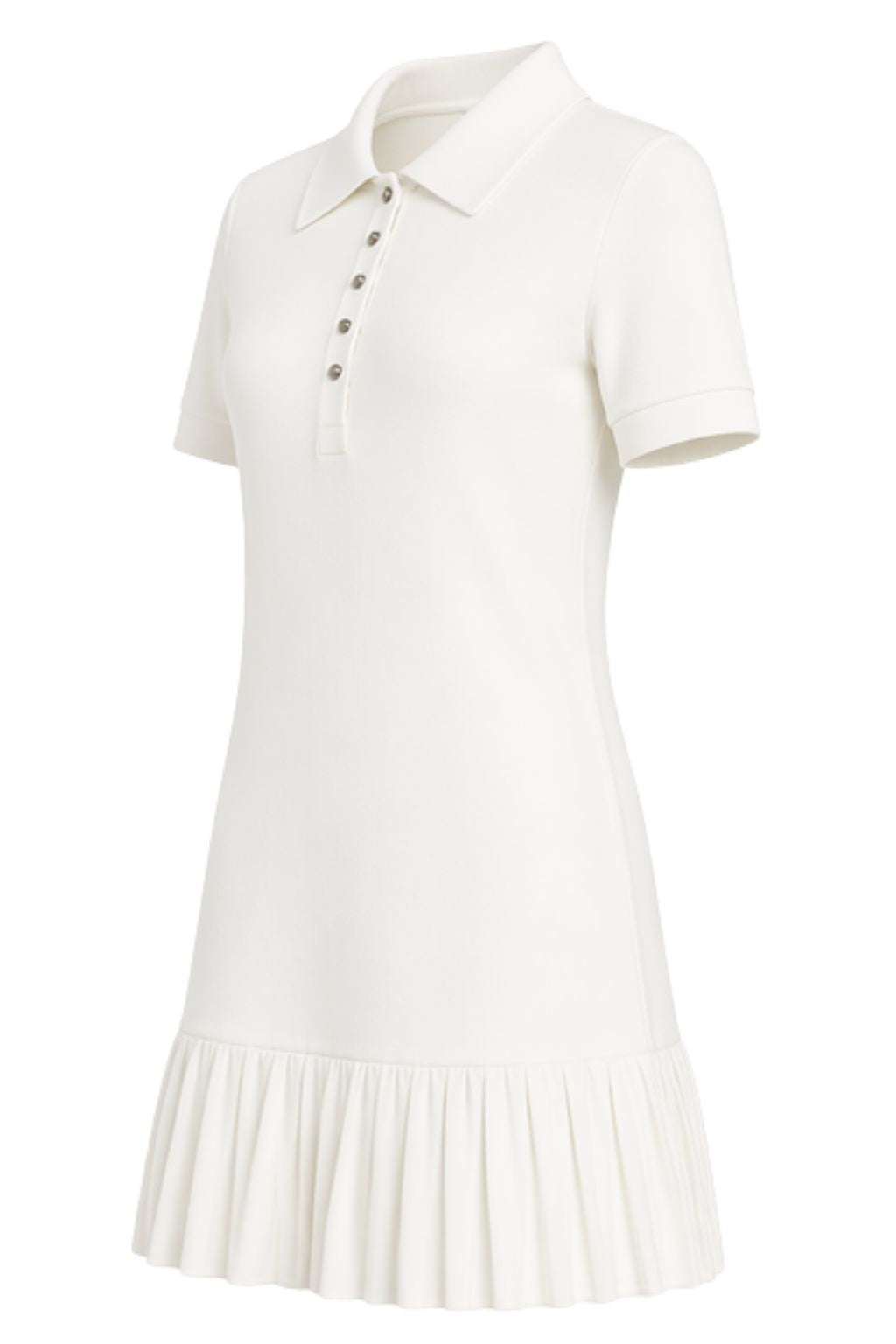 Soft Touch Polo Mini Dress IN WHITE