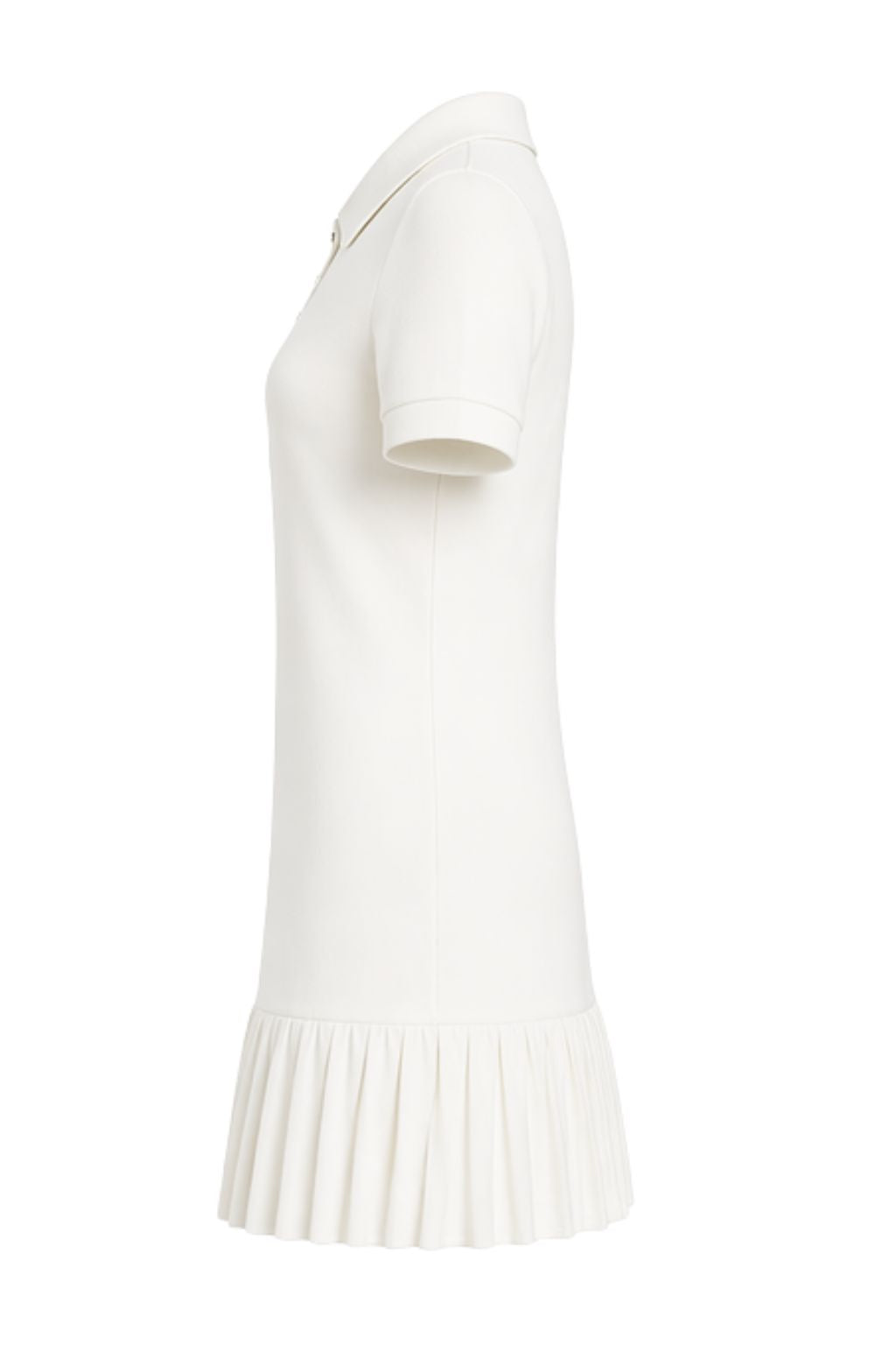 Soft Touch Polo Mini Dress IN WHITE