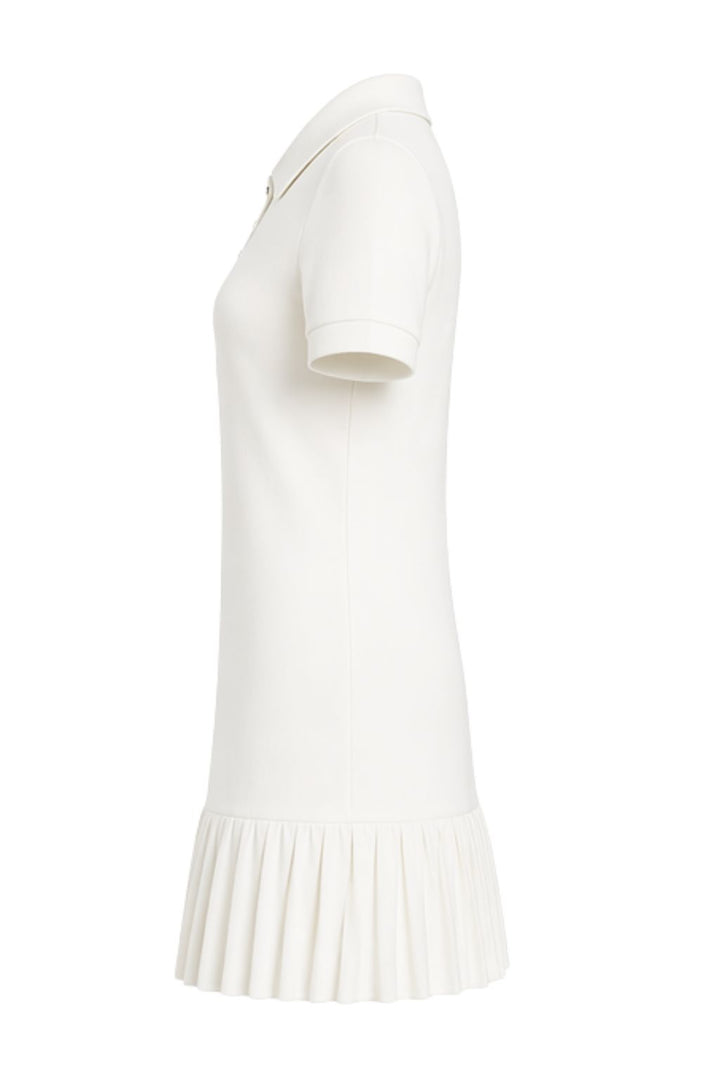 Soft Touch Polo Mini Dress IN WHITE