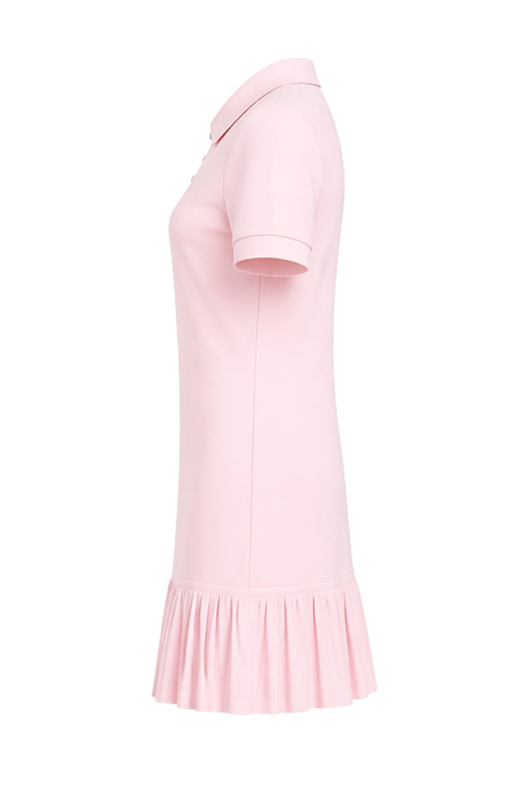Soft Touch Polo Mini Dress IN BABY PINK