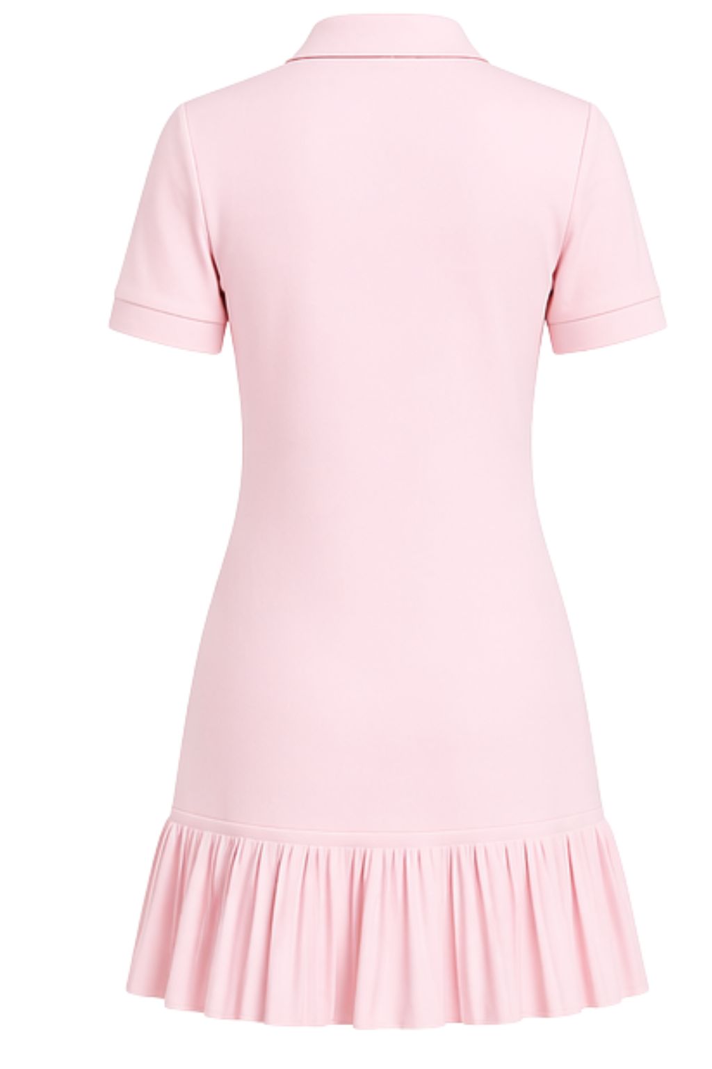Soft Touch Polo Mini Dress IN BABY PINK