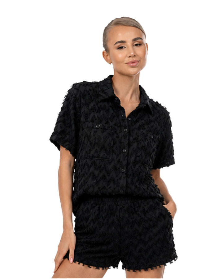 Noir Textured Co-Ord Set
