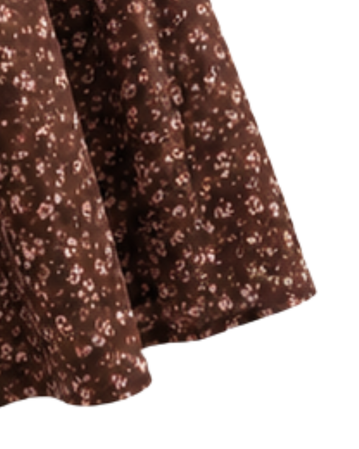 Muse Floral Maxi Dress – Brown